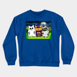 Trick or treating kittens Crewneck Sweatshirt